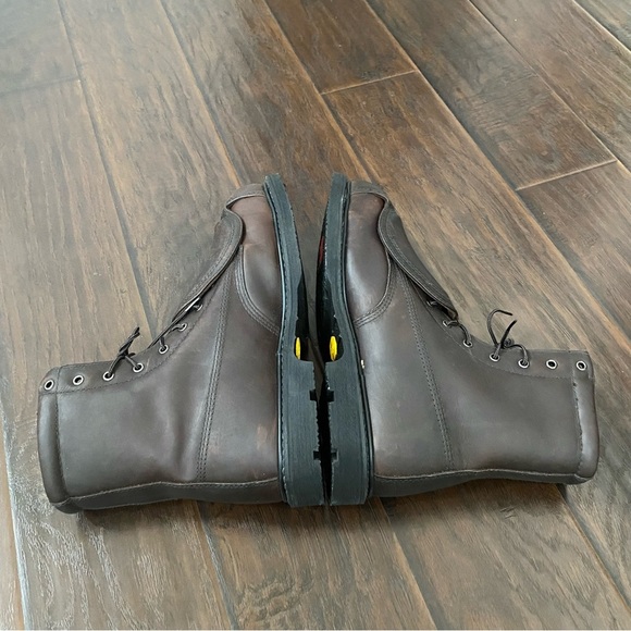 Red Wings Heavy Dark Brown Work boot Size 14 M Vibram Sole Heat Oil Resistant main image 5